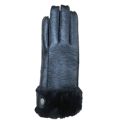 Mens Warm Lined Pu Glove