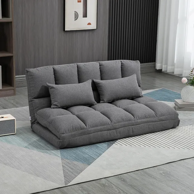 Costway Convertible Lazy Sofa Bed With 42-level Adjustable