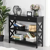 2-drawer & 2-shelf Console Table