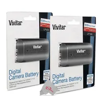 Two Packs Vivitar Replacement Battery For Canon Lp-e6 + Two Pcs Rapid Charger