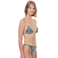 Shimmering Daisies Triangle Bikini Top