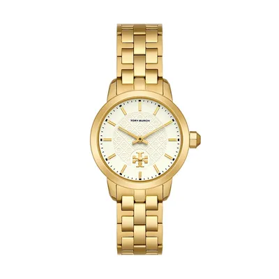 Women's The Tory Three-hand, Gold-tone Stainless Steel Watch