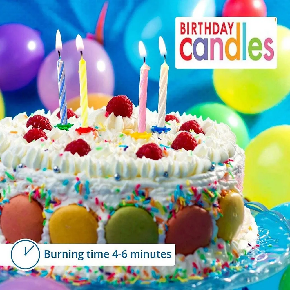 Birthday Cake With Candles Number Twenty Four Isolated On White Stock Photo  - Download Image Now - iStock