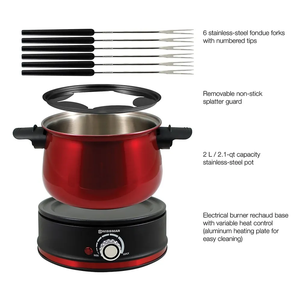 Swissmar Arolla 9-piece Electric Fondue Set