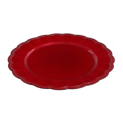 Charger Plate (scallop Edge) (13") - Set Of 6