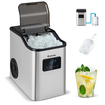 Nugget Ice Maker Machine Countertop Chewable Ice Maker 29lb/Day Self-Cleaning