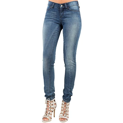 Women's Slate Blue Stretch Denim Premium Skinny Jeans