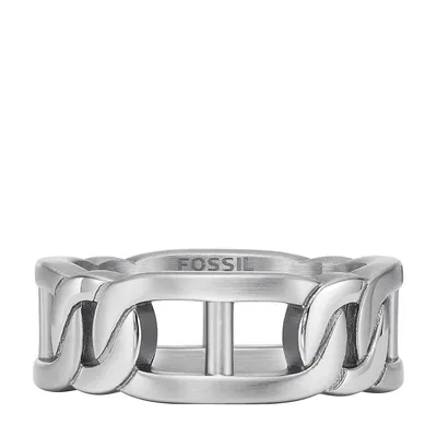 Men's Heritage D-link Stainless Steel Band Ring