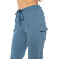 Womens Recycled Soft French Terry Cargo Sweatpant Jogger With Pockets