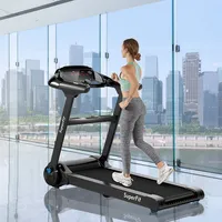 Superfit 2.25hp Folding Treadmill Running Machine W/app Heart Rate