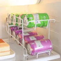 Soda Can Dispenser Storage Rack Holder Beverage Organizer For Counter Top