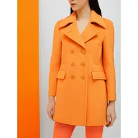 De-coated With Anna Dello Russo Wool-blend Pea Coat