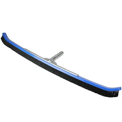 36" Blue Nylon Bristle Wall Brush For Pools