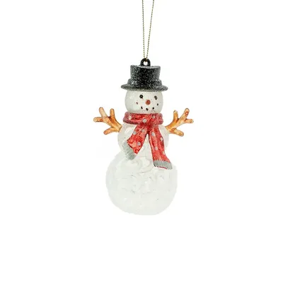 Icy Snowman Ornament (pack Of 4)