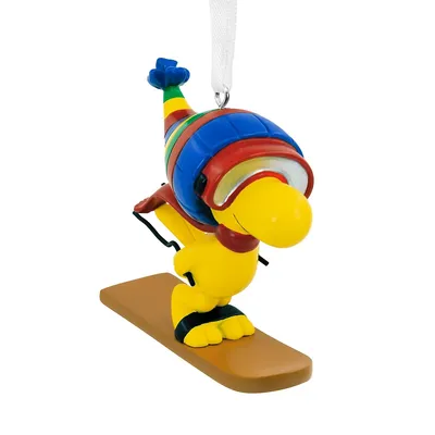 Christmas Ornament Peanuts Woodstock Skiing