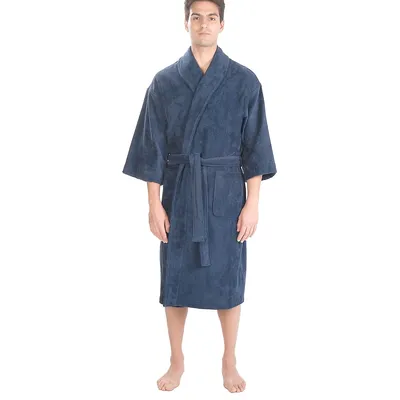 Solid Terry Velour Shawl Robe