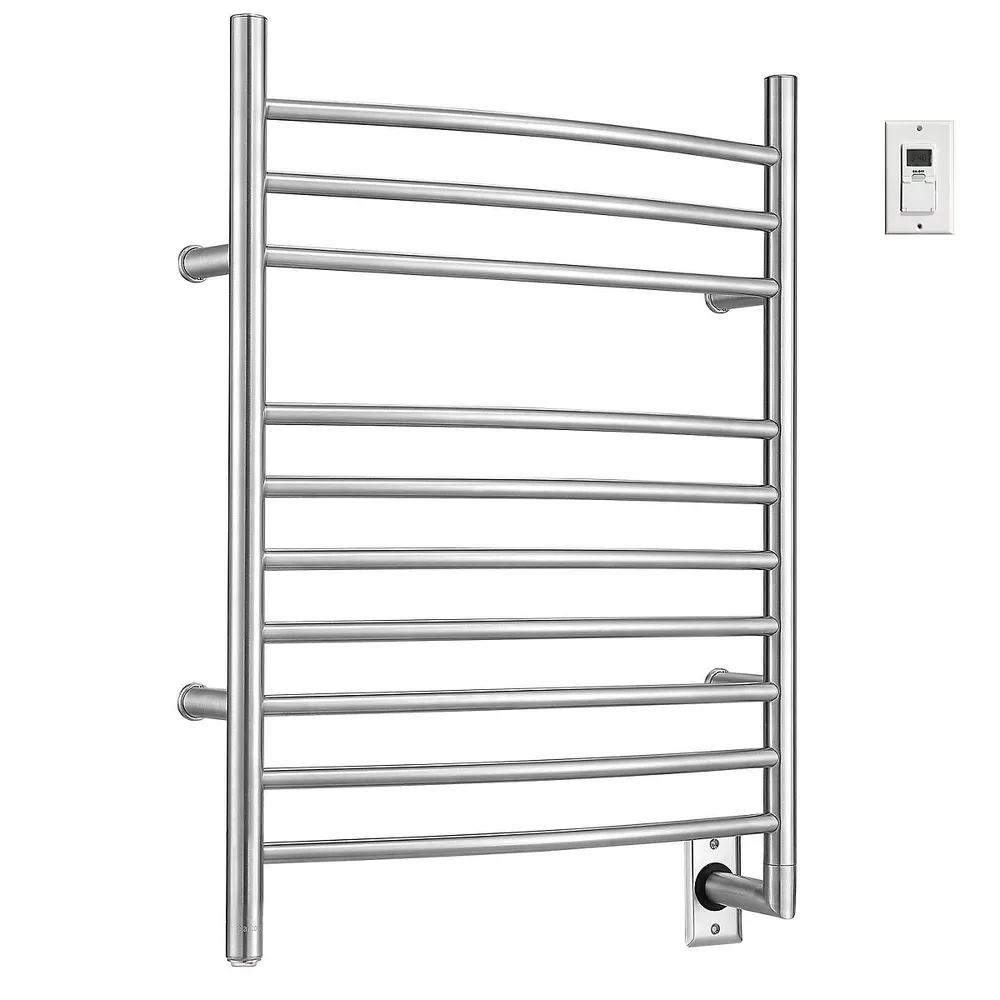 Costway 145W Electric Towel Warmer Wall Mounted Heated Drying Rack