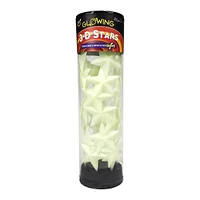 Glowing 3d Stars In A Tube
