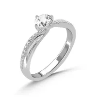 Canadian Dreams 14k White Gold Ctw Canadian Diamond Solitaire Ring