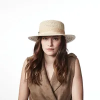 Batia-boater Hat With Textured Straw