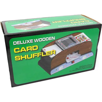 Electric Automatic Wooden Card Shuffler, Board Game Poker Playing Cards