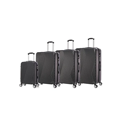 Avvolgere 4pc (20", 28", 30", 32") Hardside Luggage Suitcase