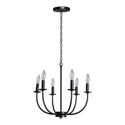 Pendant Light, 17.9'' Width, From The Andalusian Collection, Black