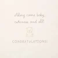 Signature Paper Craft Baby Shower Card (stroller)