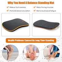 Portable Anti-fatigue Balance Board Wobble Board W/raised Massage Points Office