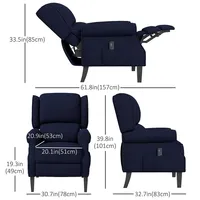 Massage Recliner Sofa Armchair With Remote Control