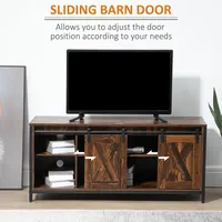 Tv Stand For Tvs Up To 60" With Sliding Doors