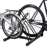 Two Bicycle Bike Stand Racor Garage Floor Storage Organizer Cycling Rack