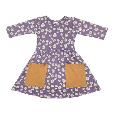 Clementine Dress | Purple Daisies