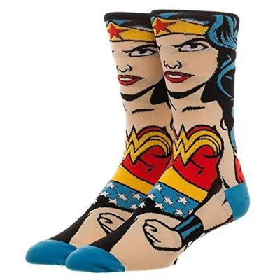 Dc Comics Wonder Woman Character Animigos Crew Socks