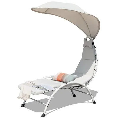 Chaise Lounge Chair With Canopy Hammock