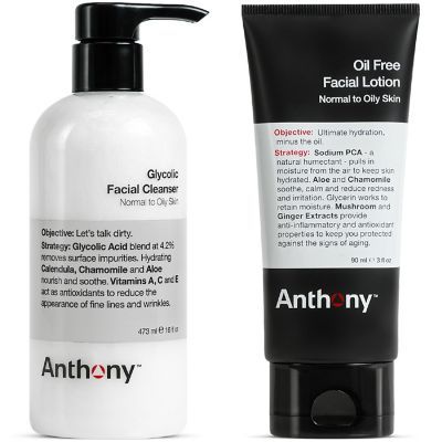 Glycolic Facial Cleanser And Oil Free Facial Lotion