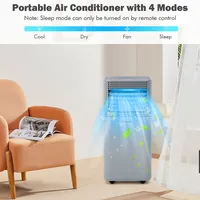 Btu Portable Air Conditioner 3-in-1 Cooler W/dehumidifier & Fan Mode