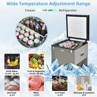 68 Quart Car Refrigerator 12v Portable Car Freezer Fridge W/dc & Ac Adapter