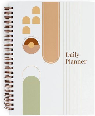 To Do List Spiral Notebook, Undated Daily Planner - 8 X 6 - Inches, Task Checklist Planner Time Management, Notebook The Perfect Journal And Undated Office Supplies Notepad For Women
