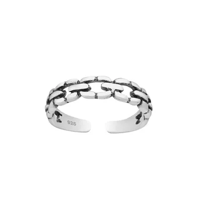 Sterling Silver Chain Link Toe Ring