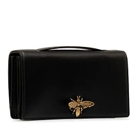 Pre-loved Leather Bee Clutch