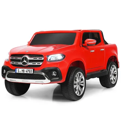 Licensed Mercedes Benz X Class 12v 2-seater Kids Ride On Car W/ Trunk