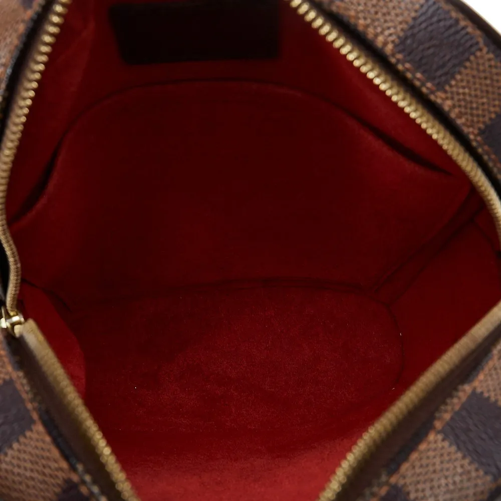 Brown Louis Vuitton Damier Ebene Ipanema PM Crossbody Bag