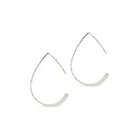 Sterling Silver Teardrop Threader Earrings