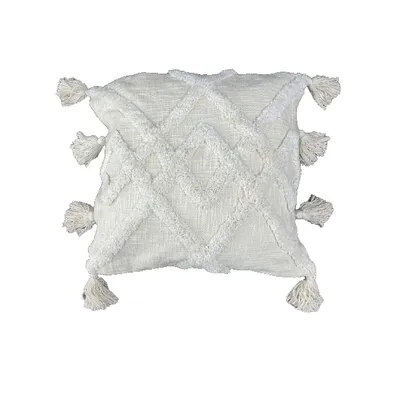 Cotton Slub Yarn Cushion (annex) (ivory) - Set Of 2