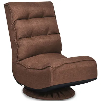Gaming Chair Fabric 6-position Folding Lazy Sofa 360 Degree Swivel Coffee