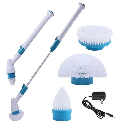 Spin Scrubber Rechargeable Cordless Spin Brush With 3 Spin Brushes - Blue