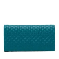 Pre-loved Microguccissima Continental Flap Wallet