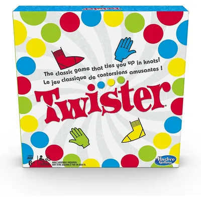 Twister Game, Party Game, Classic Board Game For 2 Or More Players, Indoor And Outdoor Game For Kids 6 And Up