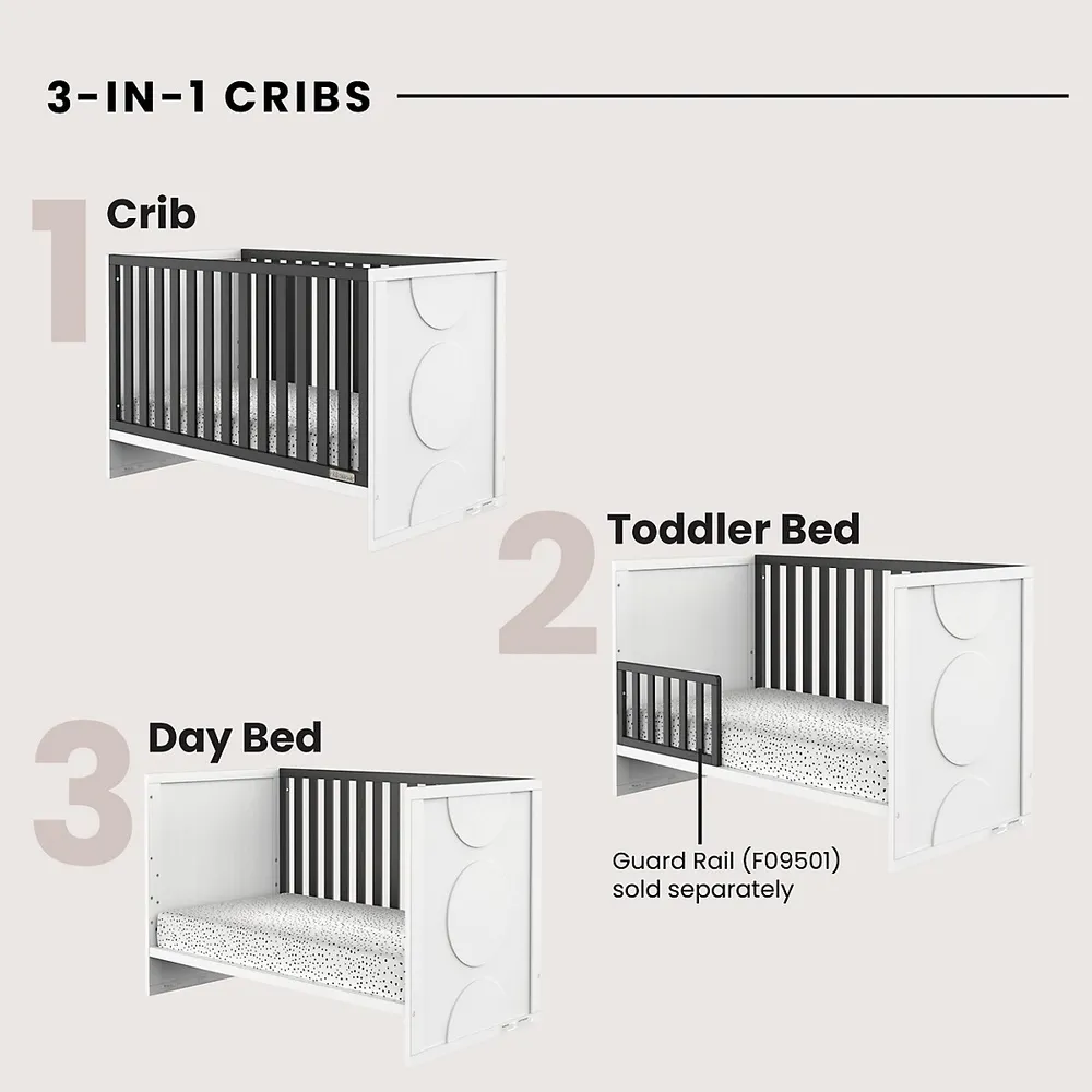 Orbit 3-in-1 Euro Convertible Crib